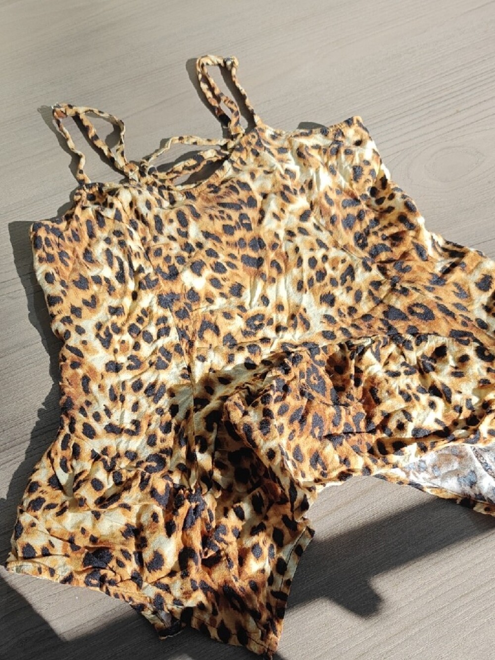 Material Girl Leopard Print Cami Top - Animal Print Spaghetti Strap Tank
